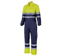 VELILLA P151703Xl Mono bicolor Alta Visibilidad, Color Azul Marino y Amarillo Flúor, Talla 3XL