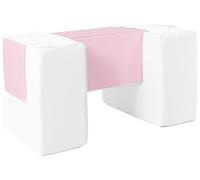 Velinda Puente-Velcro Conjunto de 3 Grandes Bloques de Espuma para Juegos de rehabilitación (Color: Blanco, Rosa (Pastel))
