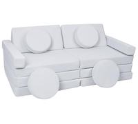 Velinda Sofá Modular Multifuncional para niños Bloques de Espuma de Forma Coche (Color: Gris)