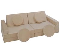 Velinda Sofá Modular para Juegos, sofá Modular Infantil, Muebles Familiares, Juego de Bloques de construcción (Color Capuchino)