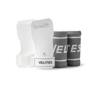 Velites - Calleras Quad Competición Oficiales de Crossfit® Games - Microfibra Premium con Magnesio para Entrenamiento, Competición, Dominadas y Ejercicios de Agarre - M