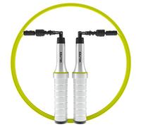 Velites - Comba Earth 2.0 Oficial de CrossFit® Games - Color Silver - Bolsa de Transporte Incluida - Cuerda para Saltos Simples, Dobles y Lastrados