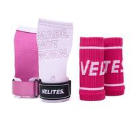 Velites I Calleras Quad Pro + Muñequeras de Tela a Juego de Regalo I Calleras Profesionales para Cross Training o Gimnasia I Aptas para Cualquier Superficie I Uso con Magnesio.