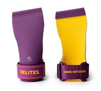 Velites I Calleras Quad Ultra Sin Magnesio I para Atletas de Crosstraining o Gimnasia I Mejora Tus Resultados y consigue Tus Objetivos I Talla M I Color Purple Mustard.