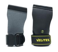 Velites Quad Carbon I Calleras Profesionales para Atletas de Cross Training o Gimnasia | 100% Veganas I Uso con magnesio, transiciones rápidas I Muñequeras de Tela de Regalo.