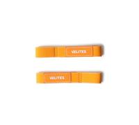Velites Straps de Halterofilia | Diseñados para maximizar tu Fuerza de Agarre (Orange White)