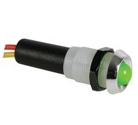 Velleman 124003 - lámpara led (12 vdc, abs, cromada), color verde