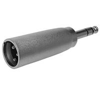 Velleman caa04 cambiador de género para cable xlr 6,35mm plata