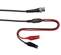 Velleman cable coaxial, 1 metro, bnc macho a 2 pinzas cocodrilo, 30 vc