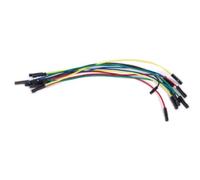 Velleman Cables puente, 1 pin, hembra a hembra, 15 AWG, juego de 10 piezas, cobre, multicolor