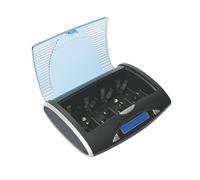 Velleman Cargador/DESCARGADOR RÁPIDO Universal para BATERÍAS NIMH con Pantalla LCD Y Salida USB