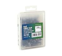 Velleman CFCF8G - Pinzas para cable plano (8 mm, 100 unidades), color gris