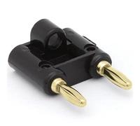 Velleman CM13B doble enchufe de plátano - Negro