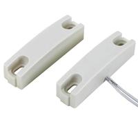 Velleman Contacto magnético con interruptor de caña, NC, para la instalación en la ventana y/o marcos de las puertas, conexión de alambre, blanco