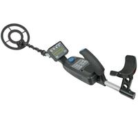 Velleman Detector de Metales con Bobina de busqueda Impermeable de 22 cm, Profundidad hasta 27 cm, Pantalla LCD, sensibilidad y discriminacion Ajustables, conexion para Auriculares, para Playa y