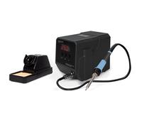 Velleman Estación de soldadura con pantalla LED y elemento calefactor cerámico, 90 W, rango de temperatura de 50-480 °C, adecuada para profesionales o aficionados al bricolaje, gris