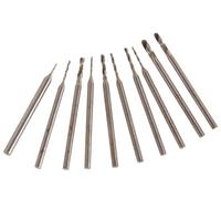 Velleman Juego de brocas de precisión, accesorios para herramienta multifunción, 10 piezas, Ø 0,6-0,7-0,8-0,9-1,0-1,2-1,5-1,8-2,0-2,3 mm
