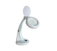 Velleman Lámpara de Aumento, lámpara de Ahorro de energía de la Ronda 12W, Dioptre 3 + 12, Ideal para Trabajos de precisión, Blanco
