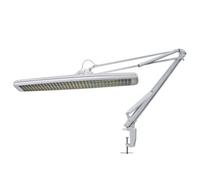 Velleman Lámpara de escritorio con sujeción de pinza, brazo articulado, interruptor de encendido/apagado, longitud 105 cm, anchura 60 cm, con 3 lámparas fluorescentes T5 de 14 W, 2700 lúmenes, 6500 K,