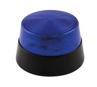 Velleman Luz intermitente LED azul, 12 V DC, 77 mm, 15 leds, lámpara de señalización y advertencia, luz flash IP20 ABS acrílico, para garaje taller alarma señalización