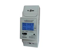 Velleman medidor de kwh profesional, 1 fase, para el montaje de riel d