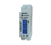 Velleman medidor de kwh profesional, 1 fase, para el montaje de riel d