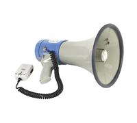 Velleman Megáfono con Correa para el Hombro, 25 W, 500 m, Sirena, función Vocal, Silbato, micrófono Deportivo