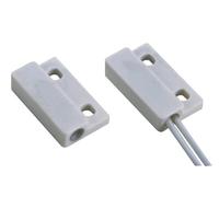 Velleman Mini Contacto magnético con Interruptor de láminas, NC, para la instalación en la Ventana y/o los Marcos de Las Puertas, la conexión de Alambre, Blanco