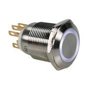 Velleman r1900w - botón de presión para agujeros de montaje (acero i