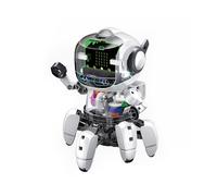 Velleman Robot Educativo Tobbie II con Micro:bit, Kit Stem programable con sensores y Motor, aprende programación con Este Robot Interactivo para jóvenes y Adultos, Funciona con Pilas