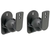 Velleman Soporte de Pared Compacto y Resistente para Altavoces, 2 Piezas, Incluye Tornillos de Montaje, Capacidad de Carga máxima de 3,5 kg, Dimensiones 6 x 3 cm, diseño Ligero de sólo 0,07 kg, Ideal