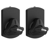 Velleman Soporte de pared universal para altavoces, placa de pared deslizante, capacidad de carga de 8 kg, rotación de 360°, inclinable 30° en todas las direcciones, 4 opciones de montaje, ABS, negro