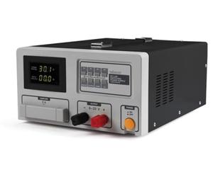 Velleman Suministro de laboratorio, corte, ajustable, 0-30 VCC/0-60 A, limitación de corriente, protección contra cortocircuitos, pantalla LCD, gris