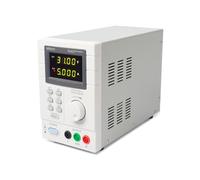Velleman Suministro de laboratorio, programable, ajustable, 0-30 VCC/0-5 A, limitación de corriente, protección contra cortocircuitos, pantalla LCD, USB, conexión gris
