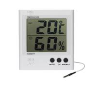 Velleman Termo-higrómetro digital LCD grande, temp. interior y humedad, memoria, alarma congelación