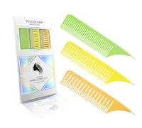 Vellen Hair Juego de peine de pelo resistente al calor, resistente al calor, material PEI a 220 °C, resistente al calor, peines profesionales para teñir el cabello, 3 tamaños