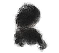 Vello Púbico Falso, Cabello Privado Falso Simulado Transpirable Bifurcado para Muñeca para el Hogar (Largo)