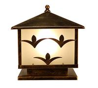 VELLOW Luces De Poste De Base E26, Linterna De Lámpara De Tapa De Columna De Cubierta De Cerca Exterior Moderna, Accesorios De Lámparas De Estigma Exterior Vintage, Luz De Pilar De Bolardo De Puerta