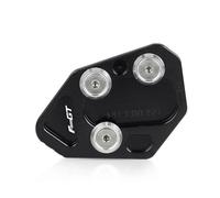 VELLOW Soporte De Pata De Cabra Lateral para, Placa De Soporte De Extensión, Almohadillas Ampliadoras para B&M&W F800R F800S F800ST F800GT F800 R/S/ST/GT HP2 Sport Accesorios (Color : Black F800GT)