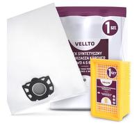 Vellto Bolsa para Aspiradora Compatibles con Kärcher 2.863-005.0 2.863-006.0 WD4 WD5 WD6 MV4 MV5 MV6 WD5P WD6P Premium Bolsas de Repuesto Alternativa con Filtro de Aire