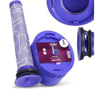 Vellto Filtro Compatible con Dyson V7 V8 Car Boat Absolute Allergy SV11 Animal Pro Extra Carbon Fiber Motorhead Origin Recambio Lavable HEPA Aspiradora Escoba Accesorio