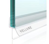 Vellure® goma mampara ducha - NUEVA junta mampara ducha de calidad para puerta de cristal - Goma mampara ducha puerta duradera, (1x para un grosor de cristal 8mm - longitud universal hasta 100cm)
