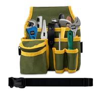 VELLUSTRA Bolsa Portaherramientas, Riñonera para Herramientas, 20.5 * 12 * 23.5cm, Bolsillos Múltiples, Cinturones Ajustab, Bolsa Portaherramientas Organizador, Bolso Portaherramientas Multiusos