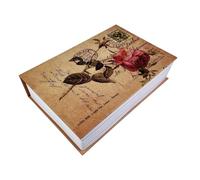 VELLUSTRA Caja de Seguridad en Forma de Libro, Oculta Caja Fuerte con Cerradura de Contraseña, Hogar Secreta Libros, 24x 16x 5.5cm, Ideal para Guardar, Llaves, Dinero, Documentos y Joyas