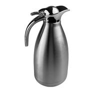 VELLUSTRA Jarra Térmica de Acero Inoxidable, 2L Vacío Cafetera Café Thermos, 14cm de Diámetro, 29cm de Alto, Se Mantiene Caliente Durante 24 Horas, Termo de Vacío de Doble Pared para Té y Café