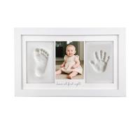 VELLUSTRA Kit de Marco Para Manos y Huellas de Bebé para Niño y Niña, Regalos para Bebés y Bebés, Regalos para Baby Shower, Marcos de Fotos de Arte de Memoria para la lista de Bebés, Decoración