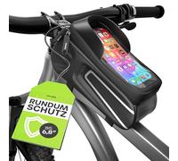 Velmia Bolsa para Cuadro de Bicicleta Resistente al Agua, Soporte para Teléfono Móvil, Ideal para Navegación, Accesorios para Bicicleta