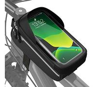 Velmia Bolsa Impermeable para Bicicleta, Soporte de Móvil Ideal para Rutas, Funda para Manillar Resistente a la Lluvia, Funda de móvil para Bicicleta el Accesorios Bicicleta.