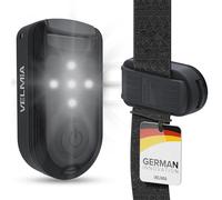 VELMIA Luz de seguridad [juego de 2] para máxima seguridad a través de la visibilidad, reflectores para niños, con soporte de clip antirotura y cintas de velcro para una fijación óptima