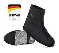 Velmia zapatos de protección contra la lluvia bicicleta con material reflectante y puntera reforzada I zapato cubre impermeable negro lluvia overshoes bicicleta